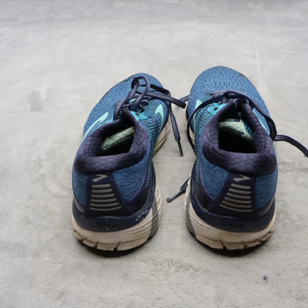 Brooks Womens 8.5B Athletic Shoes Blue Adrenaline GTS 18 Mesh Running Training - Picture 8 of 15